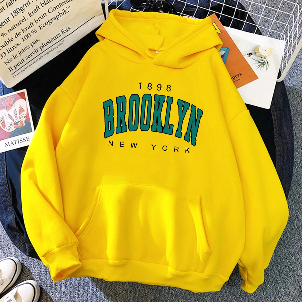 Sweat à capuche Brooklyn pour hommes et enfants, sweat à capuche tendance, style hip-hop, pour femmes, manteaux pour garçons, sweat-shirts de New York, vêtements pour hommes, lettre