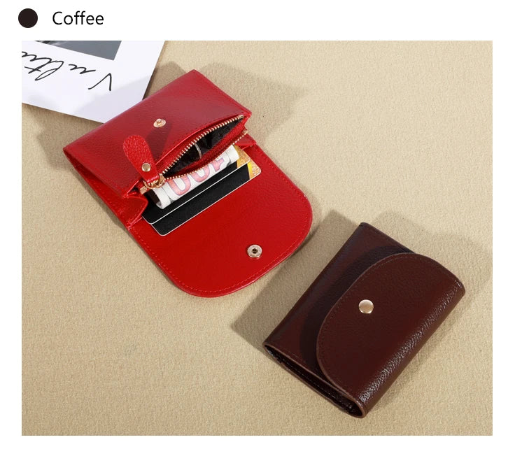 Practical Women's Small Card Wallet Simple and Fashionable Small Card Bag School Girls' Coin Wallet