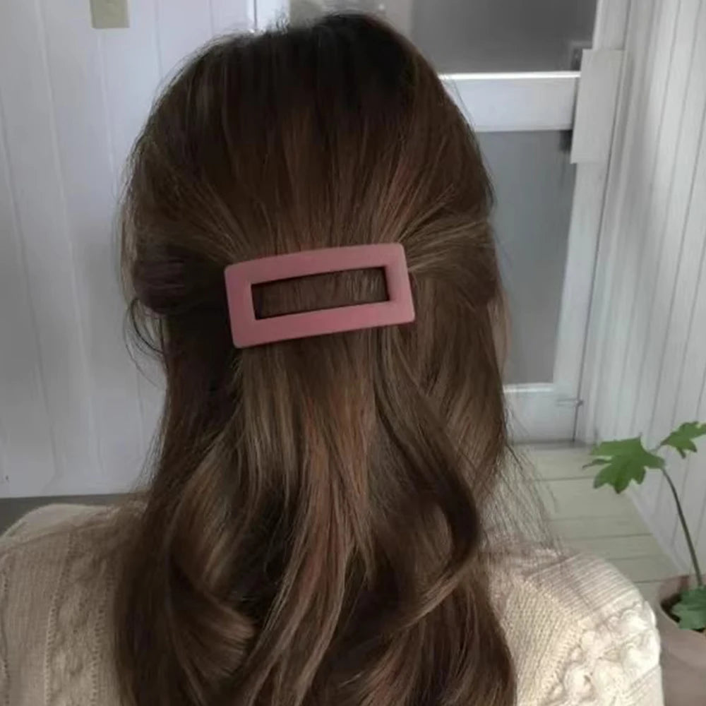 Pince à cheveux coréenne mate à ressort, élégante, pour queue de cheval, pour femmes et filles, épingles à cheveux, accessoires pour cheveux à la mode