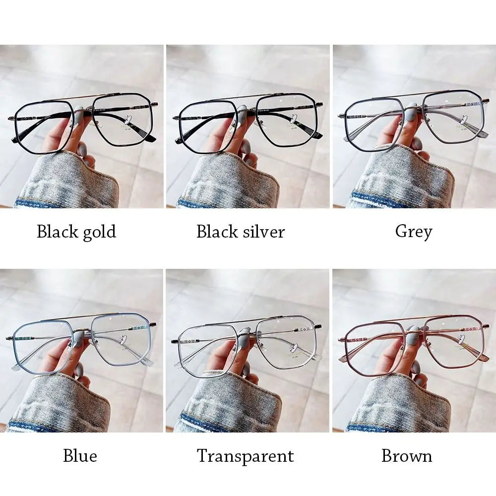 Anti-Blue Light Glasses Women Men Oversized Optical Frame Eye Protection Ultra Light Eyeglasses Office Computer Goggles