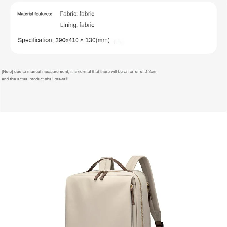 GOLF Women's Backpack Fashion New Travel Simple Business Large Capacity Laptop 15.6 inch Casual Student Backpack Women