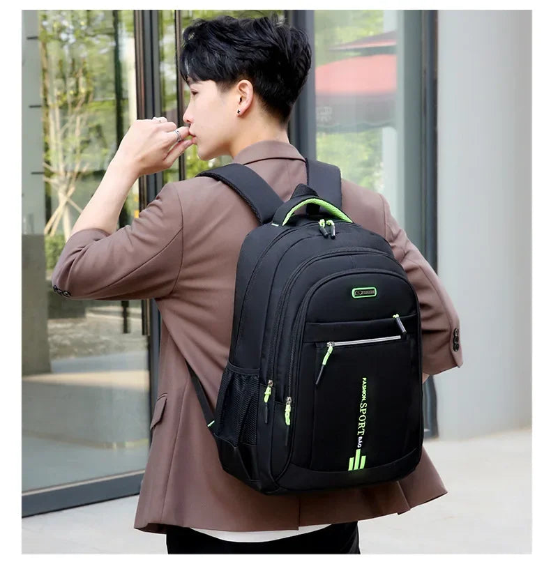 Men's Backpacks Oxford Waterproof Rucksack Business Computer Bag Casual Travel Backpack Senior High School Student Schoolbag