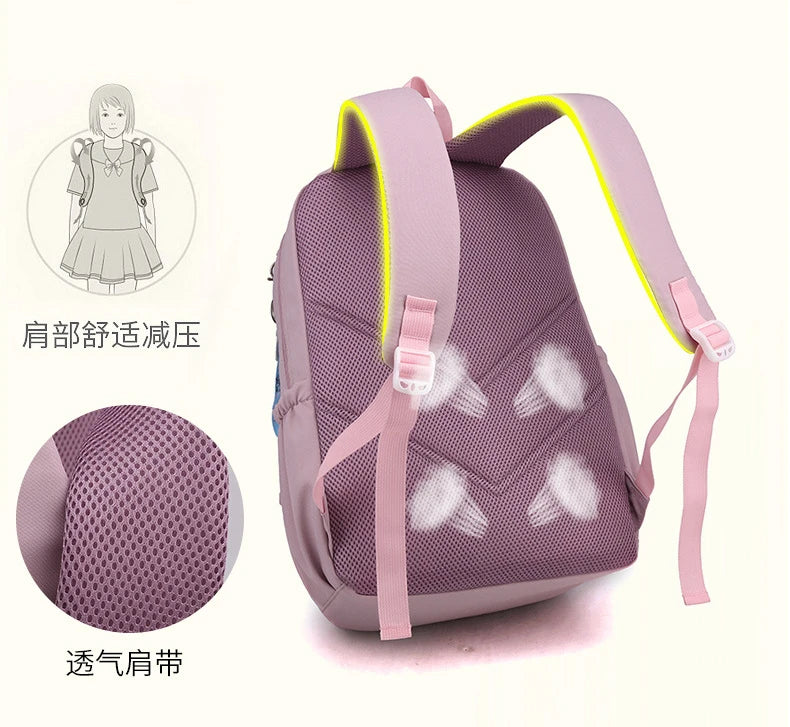 Girl School Bag Backpack Back Pack For Teenager Women Children Female Pink Schoolbag Primary High Bagpack Class Teens Child Kids