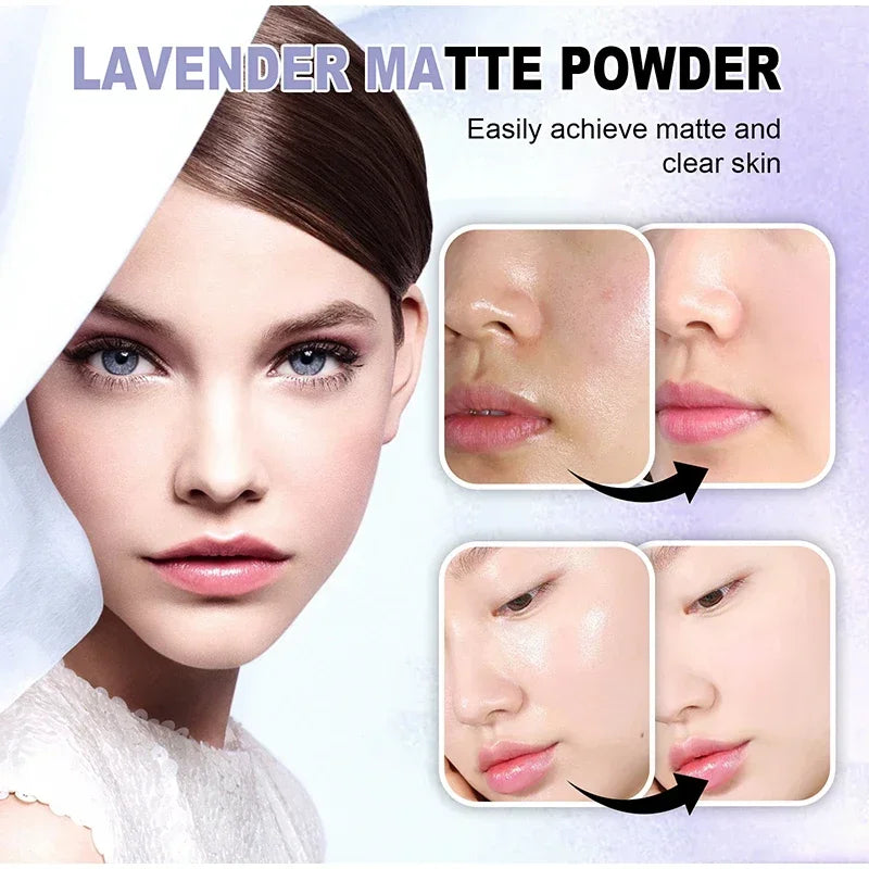 Blue Sky Setting Powder Cake Natural Long-Lasting Oil Control Face Foundation Waterproof Matte Compact  Loose Powder Makeup