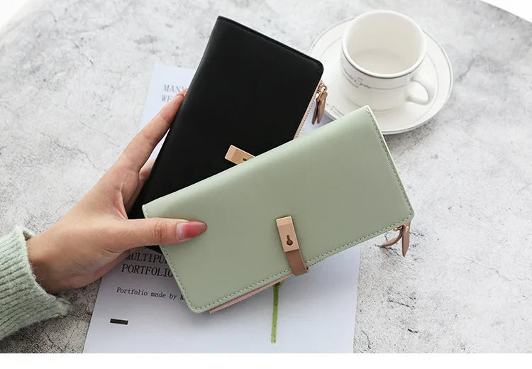 Long Women's Wallet Female Purses Tassel Coin Purse Card Holder Wallets Pu Leather Clutch Money Bag Purses Carteras Para Mujer