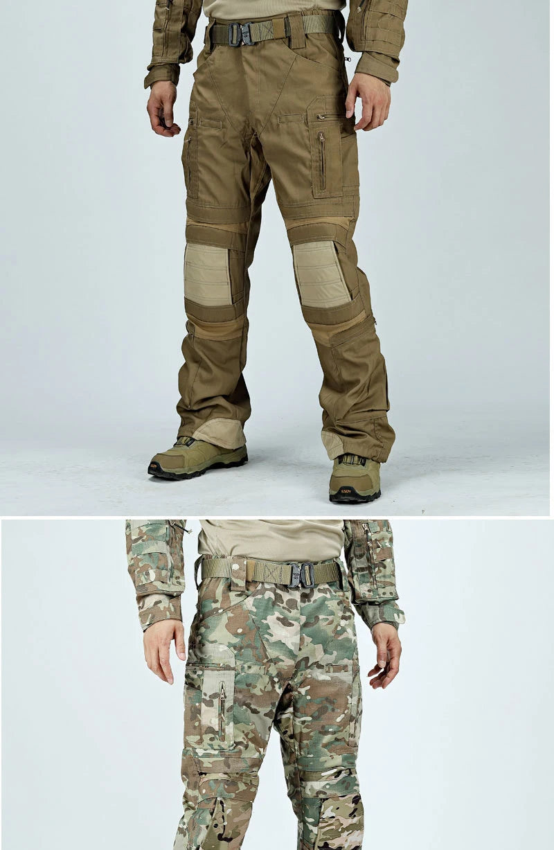 Pantalon cargo imperméable pour homme, pantalon tactique d'entraînement militaire, pantalon de combat, multi-poches, résistant à l'usure, pantalon pour homme, randonnée en plein air