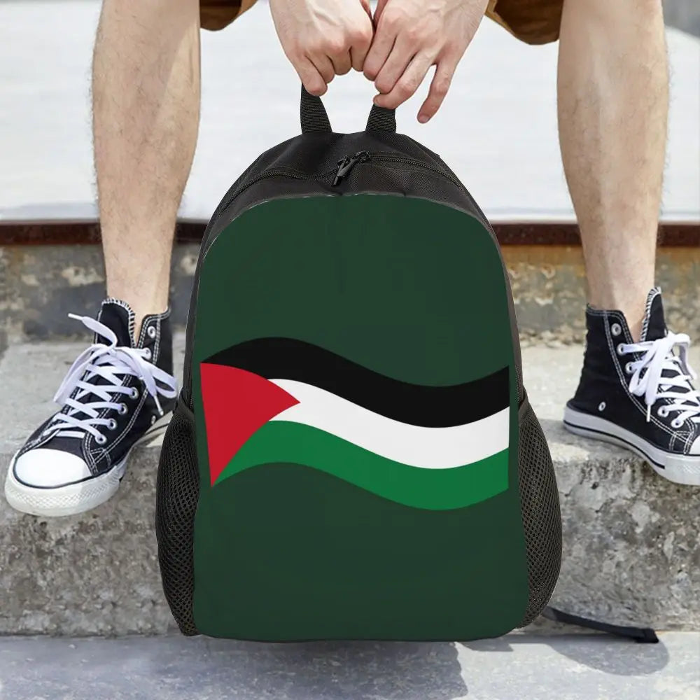 Custom Palestinians Keffiyeh Pattern Backpack for Women Men Waterproof College School Tradition Bag Print Bookbags