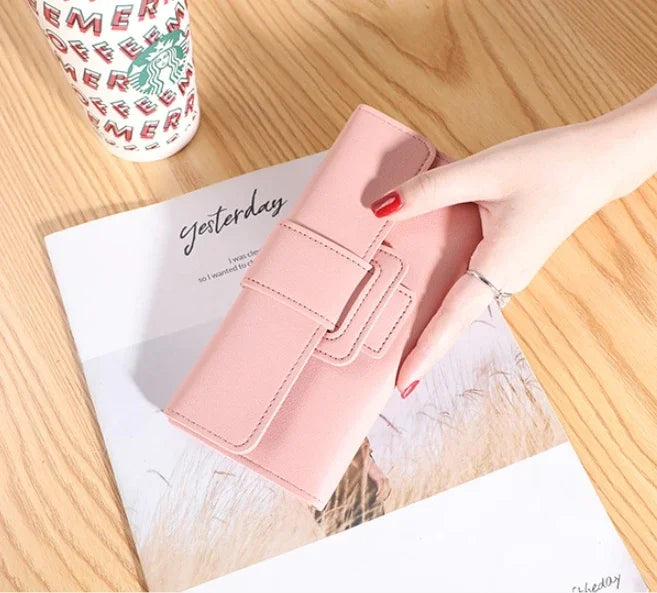 Women Wallet Cardholder Coin Purses Clutch Phone Credit Card Holder Ladies Luxury Large Capacity Leather Bag with Zipper