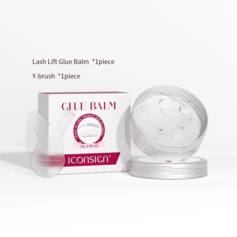 Baume à colle 15 g pour rehaussement de cils Fixation de forme en 10 secondes Rehaussement des sourcils et des cils Cire imperméable Outils de maquillage des yeux