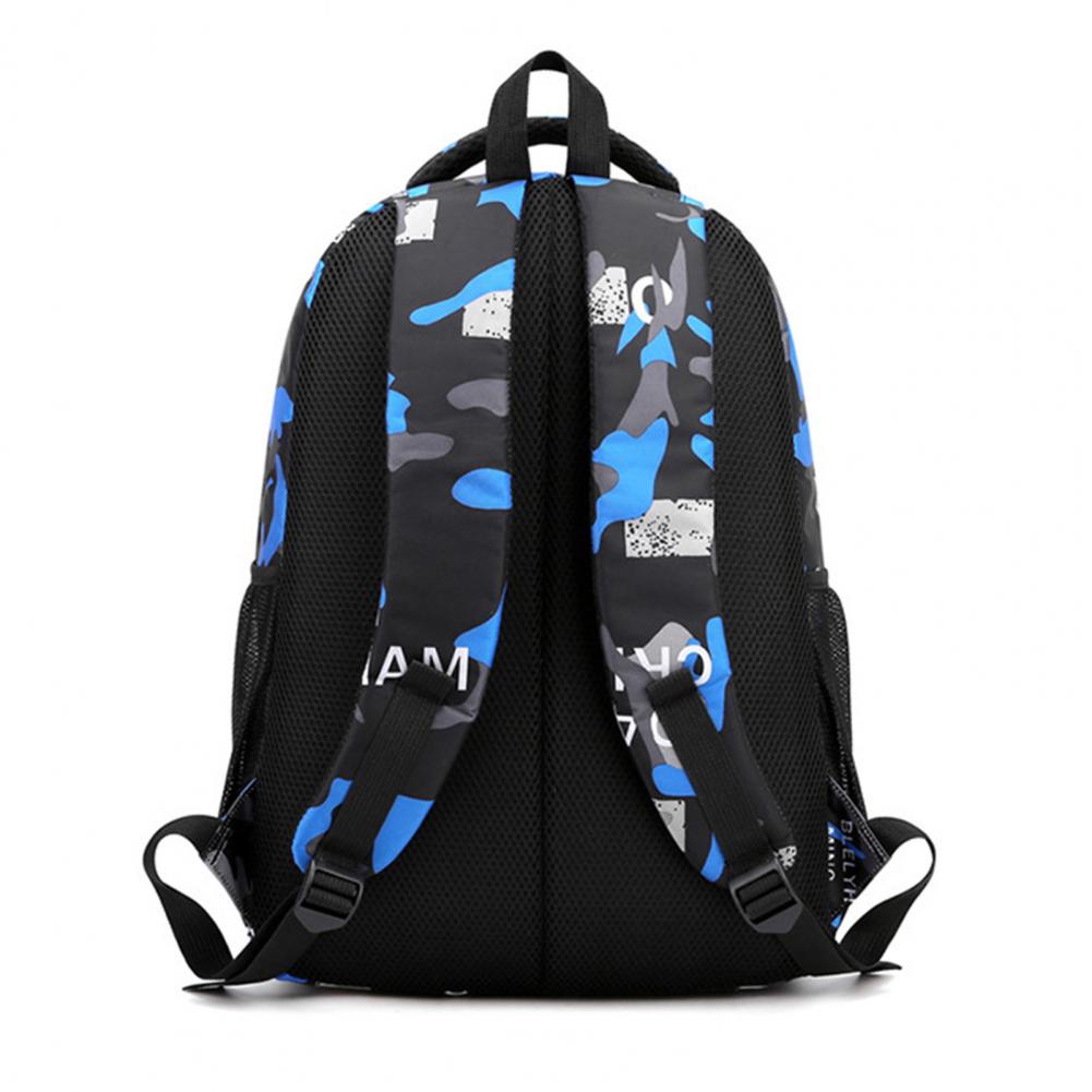 Student Backpack Camouflage Breathable Strap Large Capacity Lightweight Bookbag School Bag for Outdoor Travel