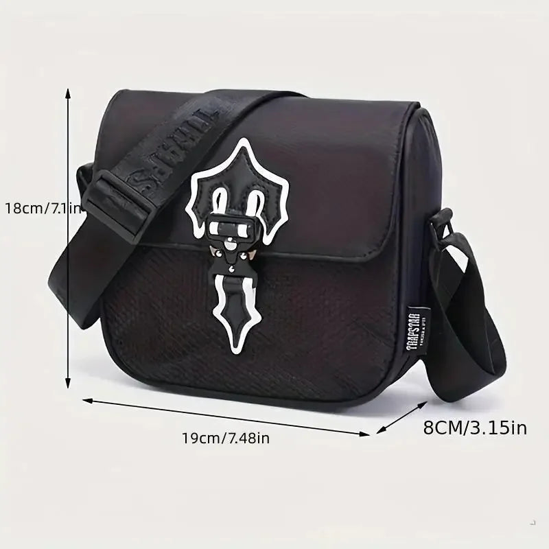 High Quality Fashion Messenger trapstar Bag Lightweight Design Black Nylon Crossbody Bag Large Capacity Stylish Men Shoulder Bag