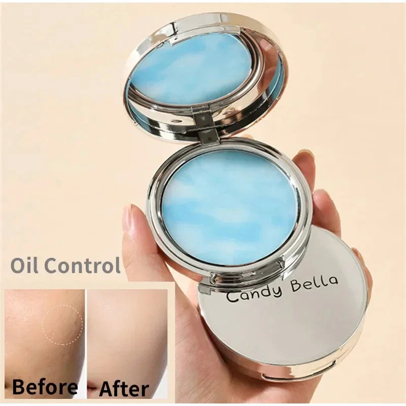 Blue Sky Setting Powder Cake Natural Long-Lasting Oil Control Face Foundation Waterproof Matte Compact  Loose Powder Makeup