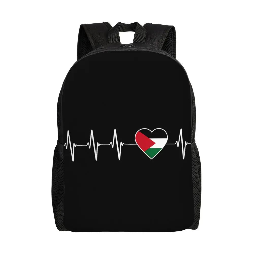 Custom Palestinians Keffiyeh Pattern Backpack for Women Men Waterproof College School Tradition Bag Print Bookbags