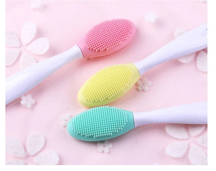 1 brosse nettoyante en silicone pour le visage, soin de la peau, exfoliante, pour le nez, pour éliminer les points noirs