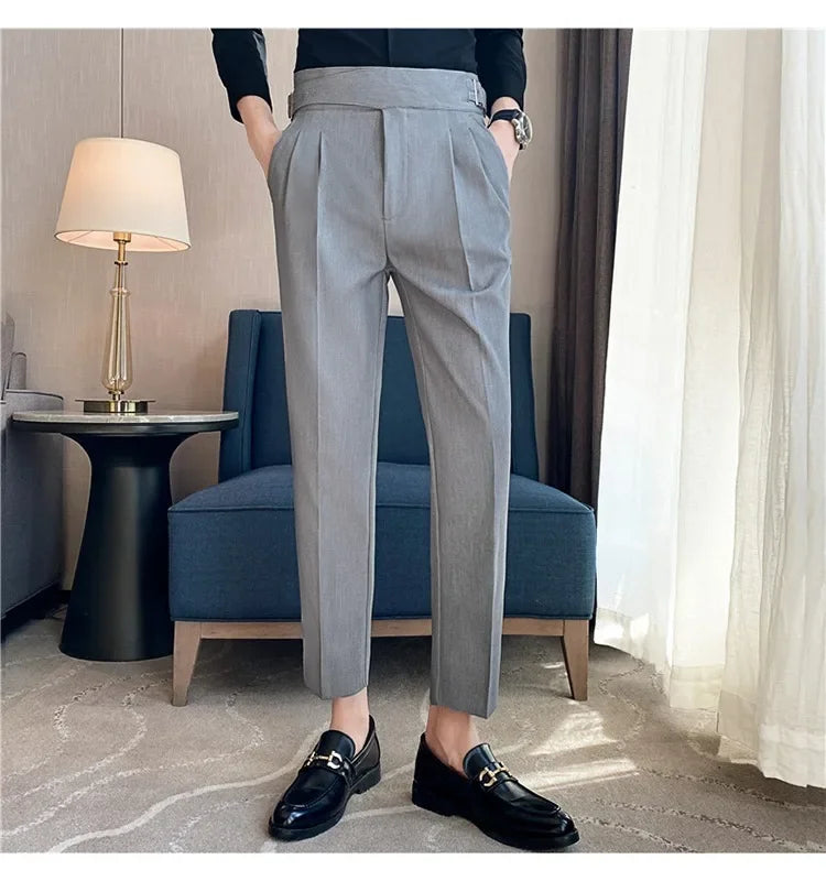 High-quality Nadors Men's Trousers Casual Business Formal Suit Pants High-waisted Slims Smooths Your Silhouette Cropped Pants