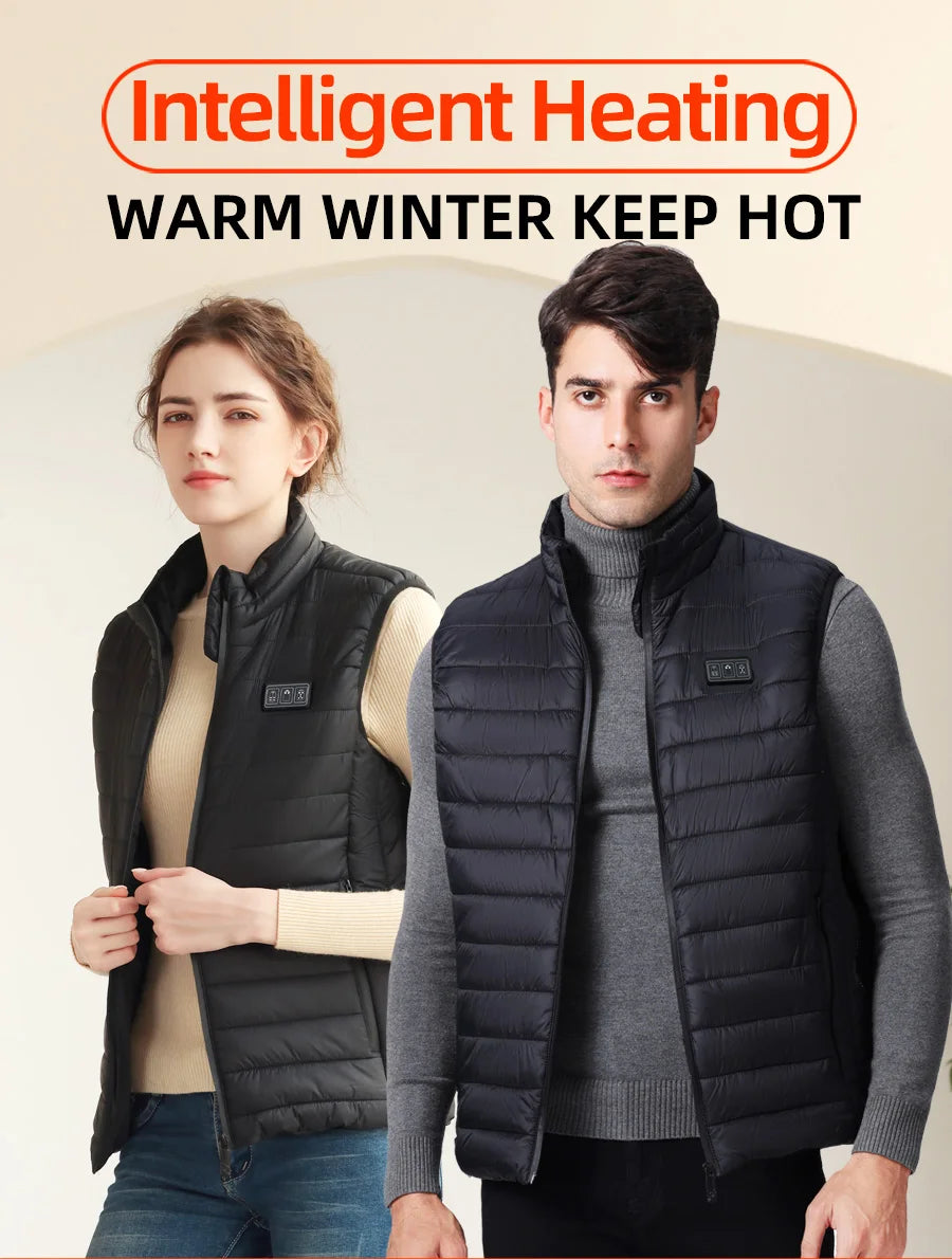 Heated Vest For Men Usb Electric Self Heating Vest Women Warming Heated Jacket Lightweight Thermal Sleeveless Heated Clothing