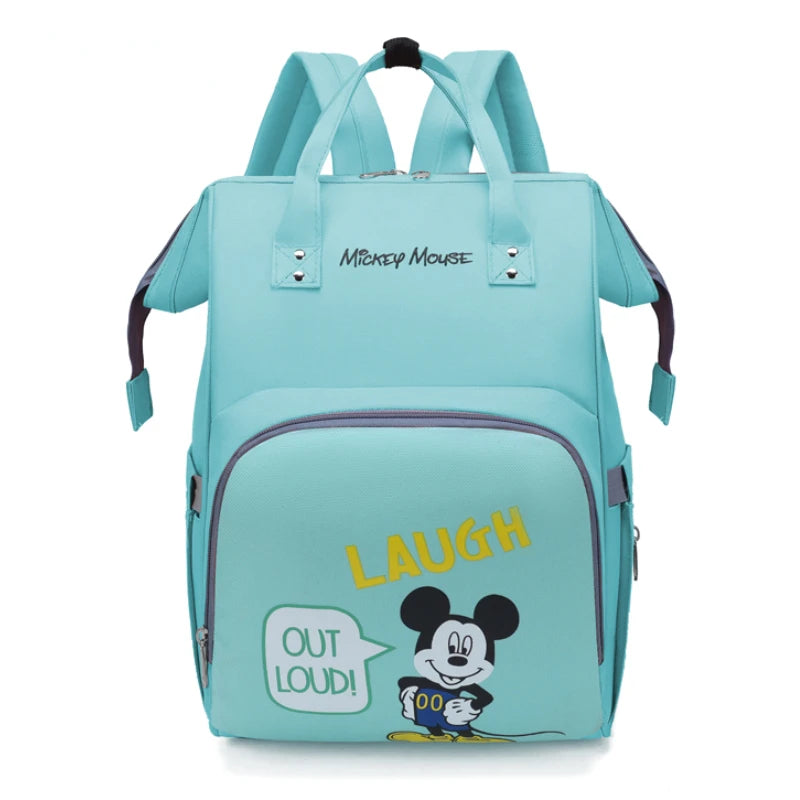 Disney Minnie Mickey Design Diaper Baby Bag Waterproof Mom Backpack Travel Multifunctional Maternity Large Capacity Stroller Bag