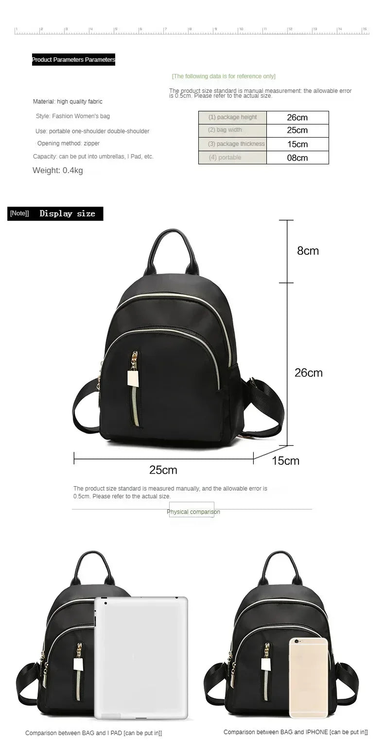 2024 New Designer Fashion Women Backpack Mini Soft Touch Multi-Function Small Backpack Female Ladies Shoulder Bag Girl Purse