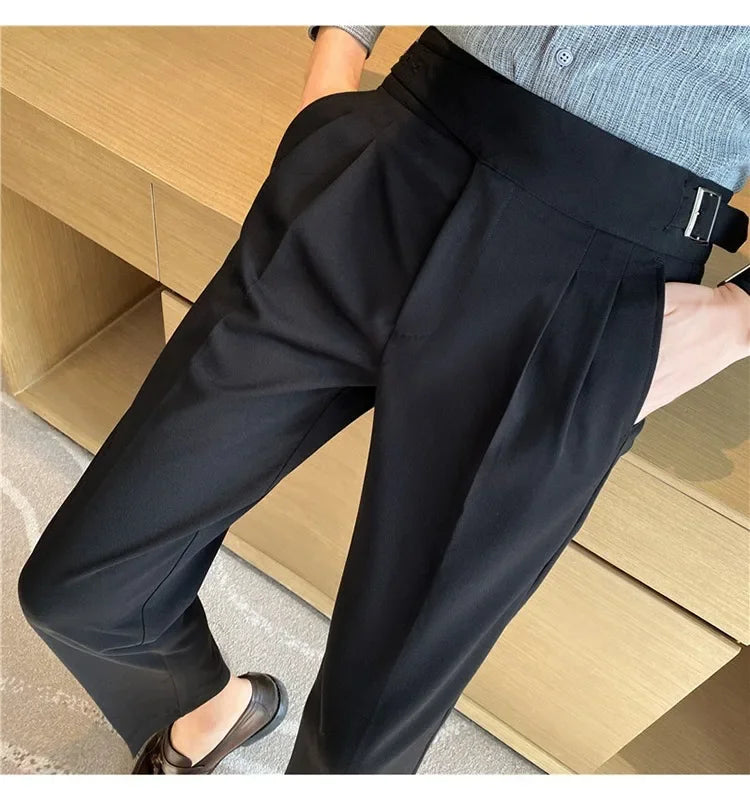 High-quality Nadors Men's Trousers Casual Business Formal Suit Pants High-waisted Slims Smooths Your Silhouette Cropped Pants