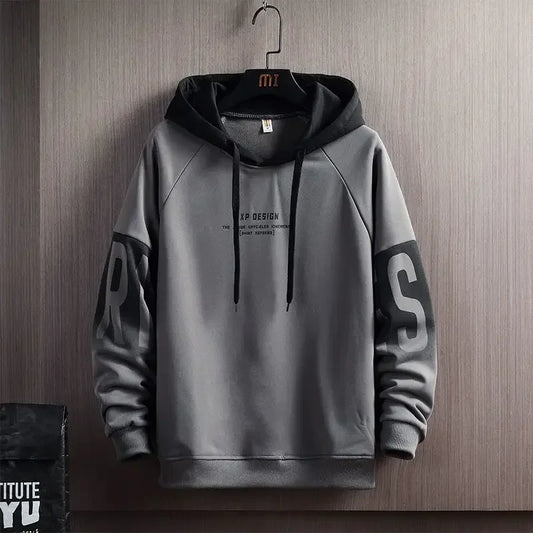 Men's Hoodies Spring Autumn Fashion Harajuku Letter Print Hoodies Sweatshirts Men Streetwear Trend Men Clothing Hip Hop Tops