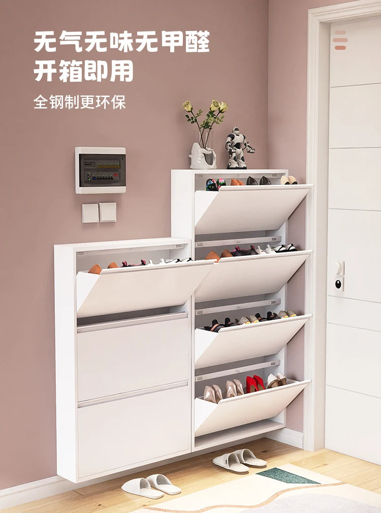 Metal Modern Shoe Rack Hanging Wall Living Room Shoe Cabinet Storage Organizer Organizador De Zapatos Hallway Furniture