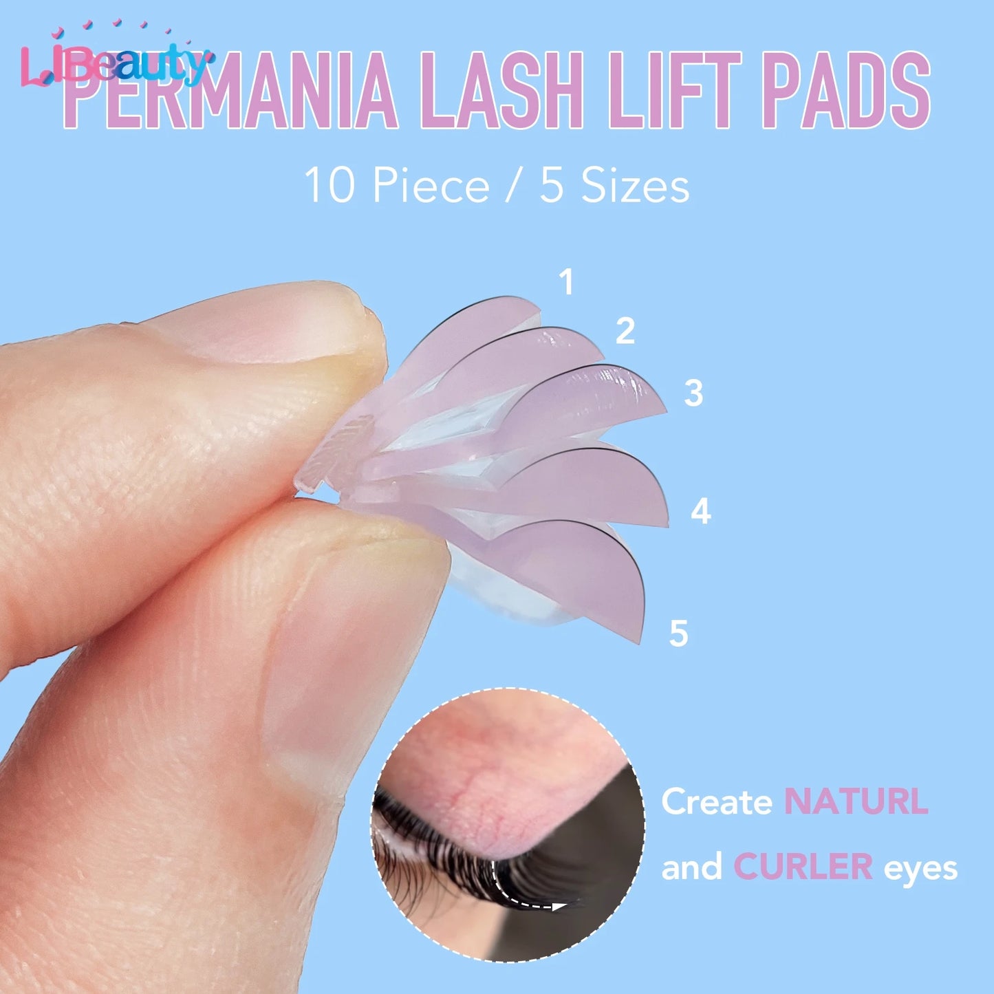 Libeauty Different Curl Silicone Reusable Eyelash Perm Rod Lash Lift Pads Lifting 3D Eyelash Curler Accessories Makeup Tools