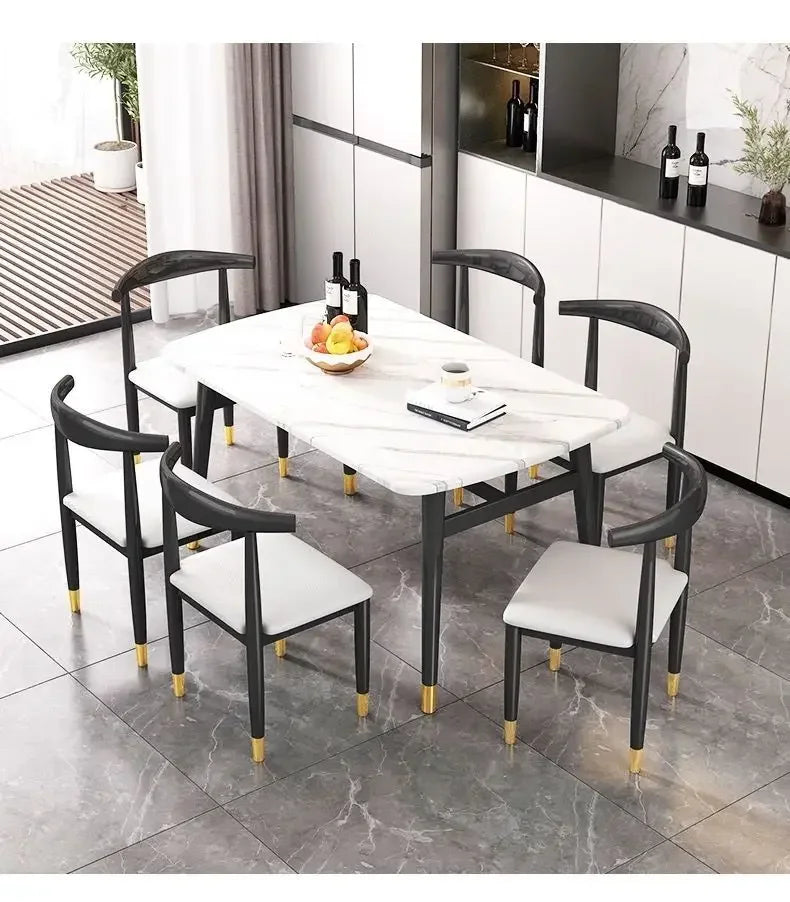 High Modern Luxury Dining Table Legs Metal Organizer Free Shipping Hallway Coffee Tables Nail Restaurant Mesa Comedor Furniture