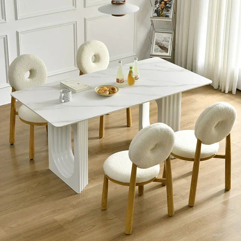 Dinner Service Dining Table Set 4 Chair Dressing Dressing Side Table Coffee Multifunctional Files Tables New