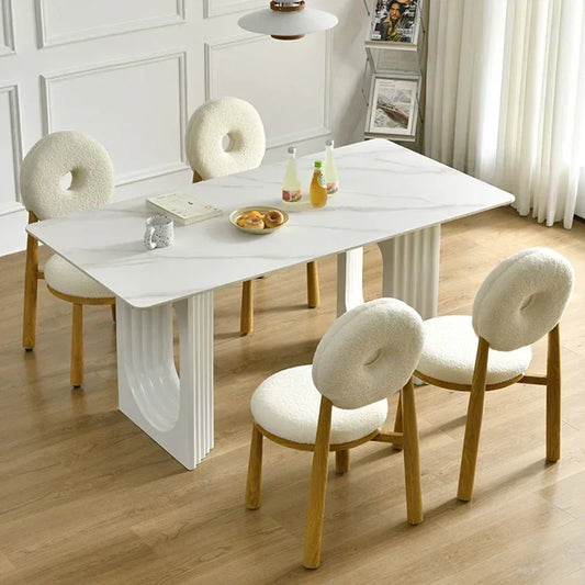 Dinner Service Dining Table Set 4 Chair Dressing Dressing Side Table Coffee Multifunctional Files Tables New