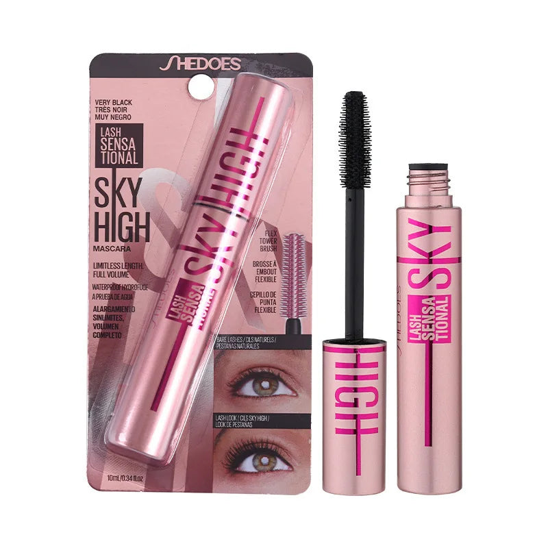 4D Silk Fiber Lash Mascara Lengthening Thick Curling Waterproof Mascara No Fading 24h Lasting Eye Lashes Brush Enhance Eyelashes