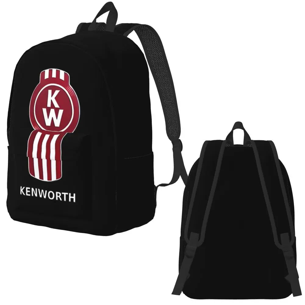 Kenworth Logo Casual Backpack with Pocket High School Business Daypack for Men Women Laptop Computer Canvas Bags