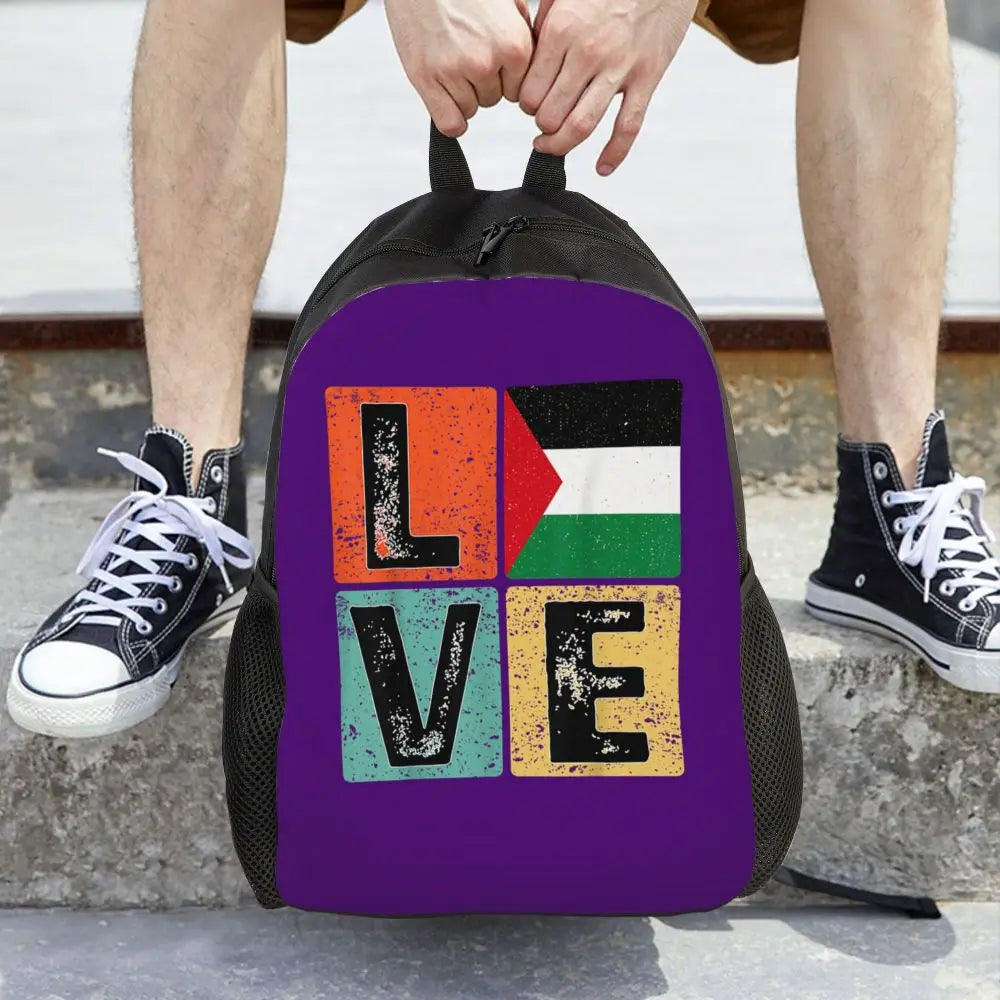 Custom Palestinians Keffiyeh Pattern Backpack for Women Men Waterproof College School Tradition Bag Print Bookbags