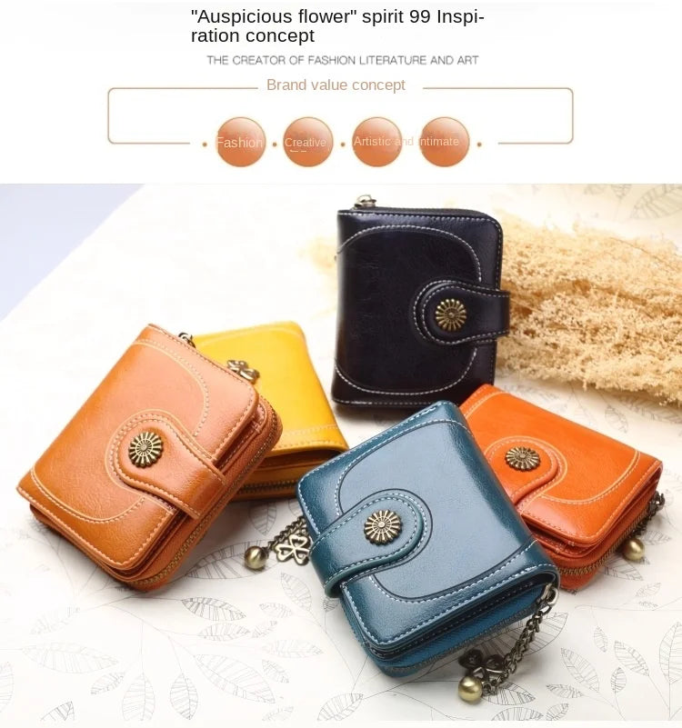 Women Wallets and Purses PU Leather Money Bag Female Short Hasp Purse Small Coin Card Holders Blue Red Clutch New Women Wallet