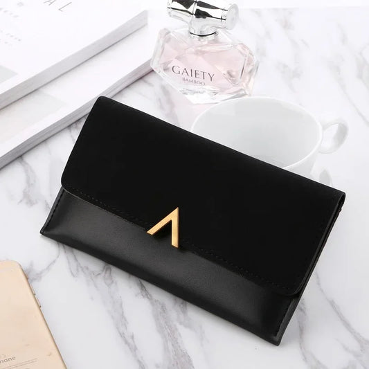 2024 Leather Women Wallets Hasp Lady Moneybags Zipper Coin Purse Woman Envelope Wallet Money Cards ID Holder Bags Purses Pocket