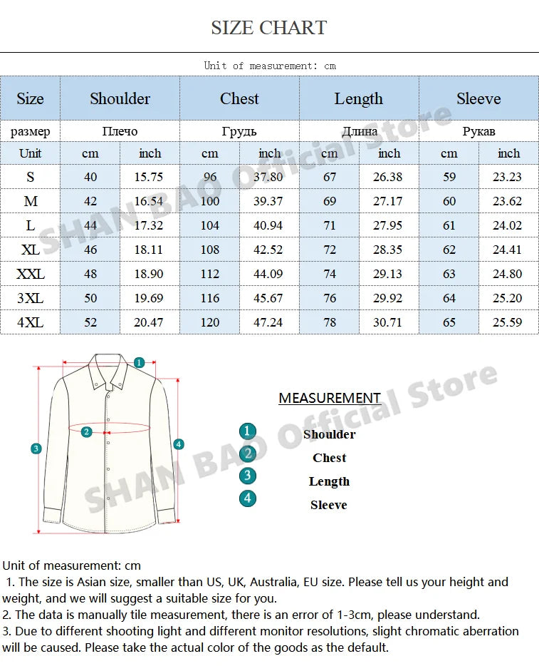 SHAN BAO classic brand double pocket button 100% cotton denim shirt 2022 spring high quality men's slim long-sleeved shirt