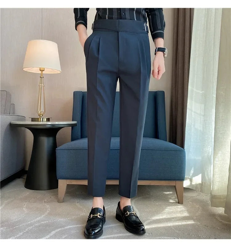 High-quality Nadors Men's Trousers Casual Business Formal Suit Pants High-waisted Slims Smooths Your Silhouette Cropped Pants