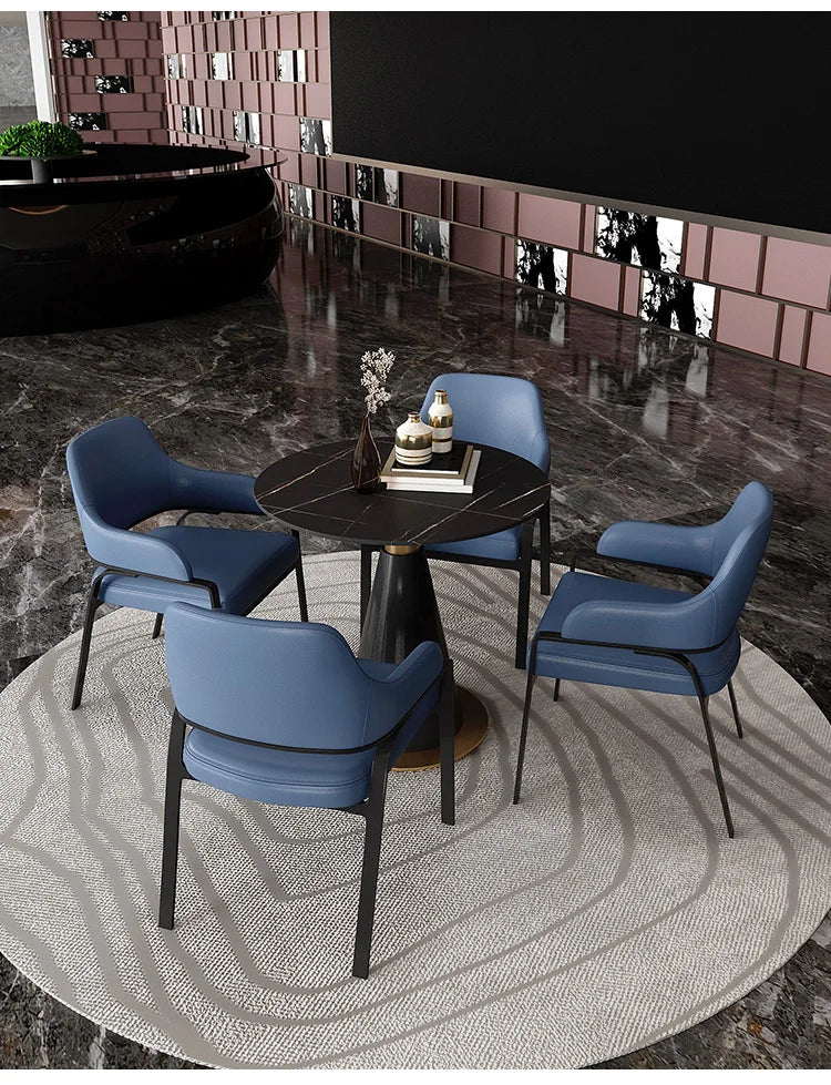 Living Room Nordic Dining Table Round Accent Mobile Dining Room Set Designer Home Tavolino Da Salotto Kitchen Furniture