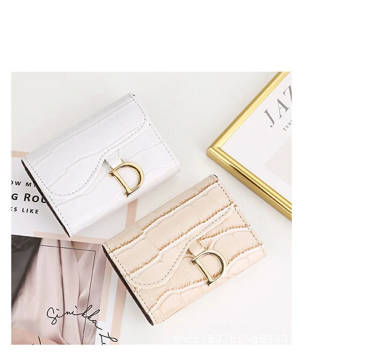 Women Short Wallet Small Fashion Luxury Brand Leather Purse Ladies Card Bag for Women Clutch Female Purse Money Clip Wallet 2023