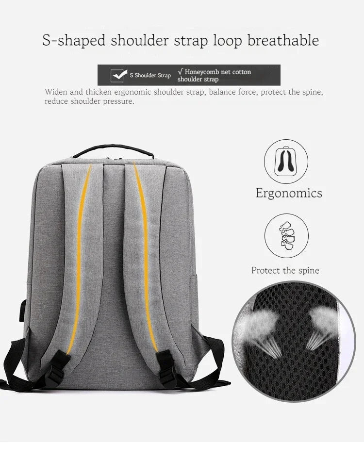 Men's Backpack Multifunctional Waterproof Bags For Male Business Laptop Backpacks Phone Charging Bagpack Casual Rucksack