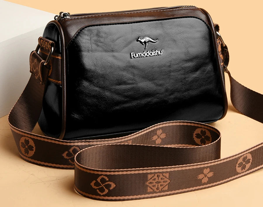 New Genuine High Quality Soft Leather Luxury Purses Crossbody Bag Designer Brand Ladies Shoulder Crossbody Bags 2024 Sac A Main