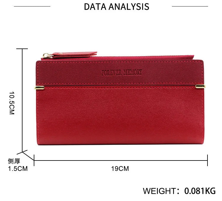 2024 New Long Women Wallets Clutch Zipper Coin Pocket Name Engraved Female Wallet Large Capacity Card Holder Brand Women's Purse