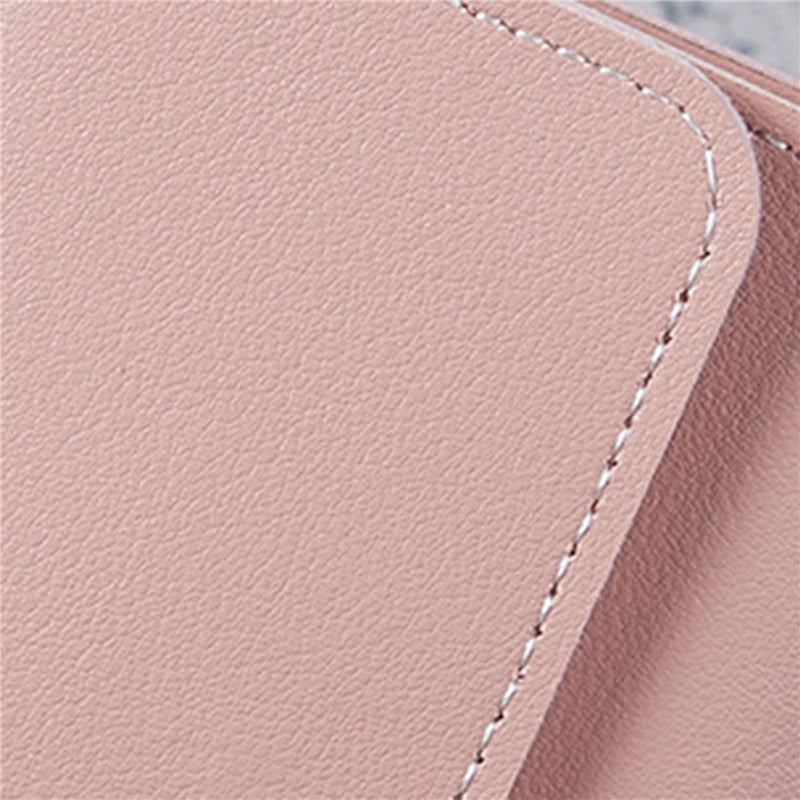 New Cute Wallets for Women Small Hasp Girl Credit Card Holder for PU Leather Coin Purse Female Wallet Short Purses for Women