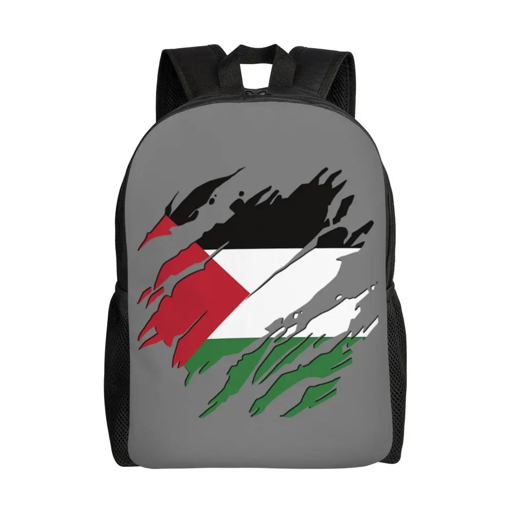 Custom Palestinians Keffiyeh Pattern Backpack for Women Men Waterproof College School Tradition Bag Print Bookbags