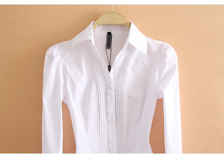 Monos Mujer Elegant Shirring Long Sleeve Collared Body Shirts Women Bodysuits Office Lady Rompers Business Work Blouses and Tops