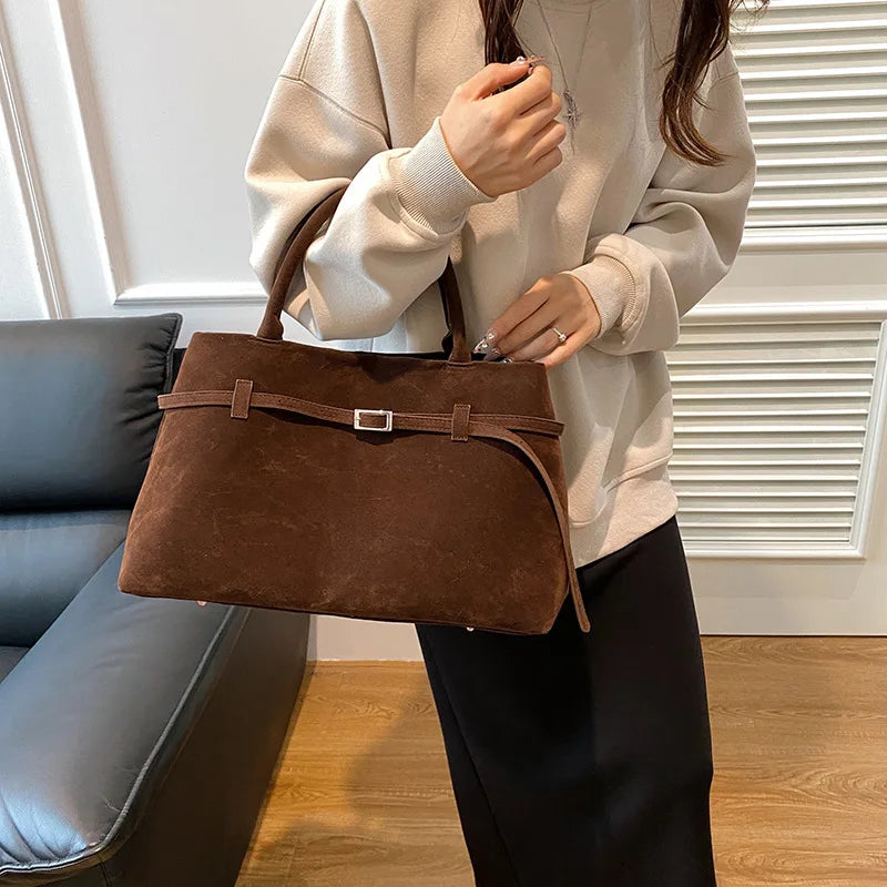 Tote Bag Ladies New Autumn/winter High-grade Niche Design Large Capacity Retro Commuter Handbag Women Shoulder Bags