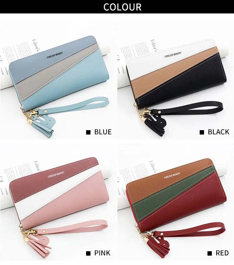 2024 New Long Women Wallets Cute Fashion Multifunctional Clutch Name Engraving Female Wallet Card Holder Luxury Women's Purses