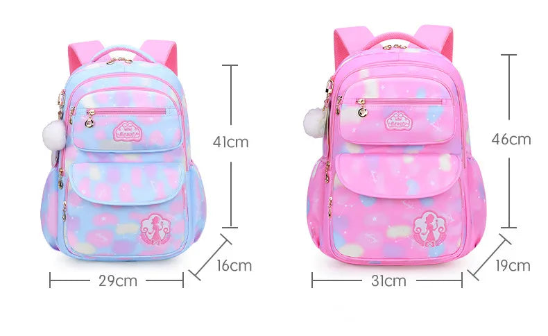 Girl School Bag Backpack Back Pack For Teenager Women Children Female Pink Schoolbag Primary High Bagpack Class Teens Child Kids