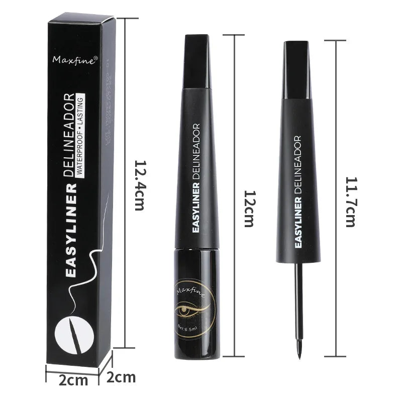 Matte Black Waterproof Liquid Eyeliner Pencil Sweatproof Quick Dry Easy To Wear High Pigment Brown Eye Liner Pen Eye Makeup Tool