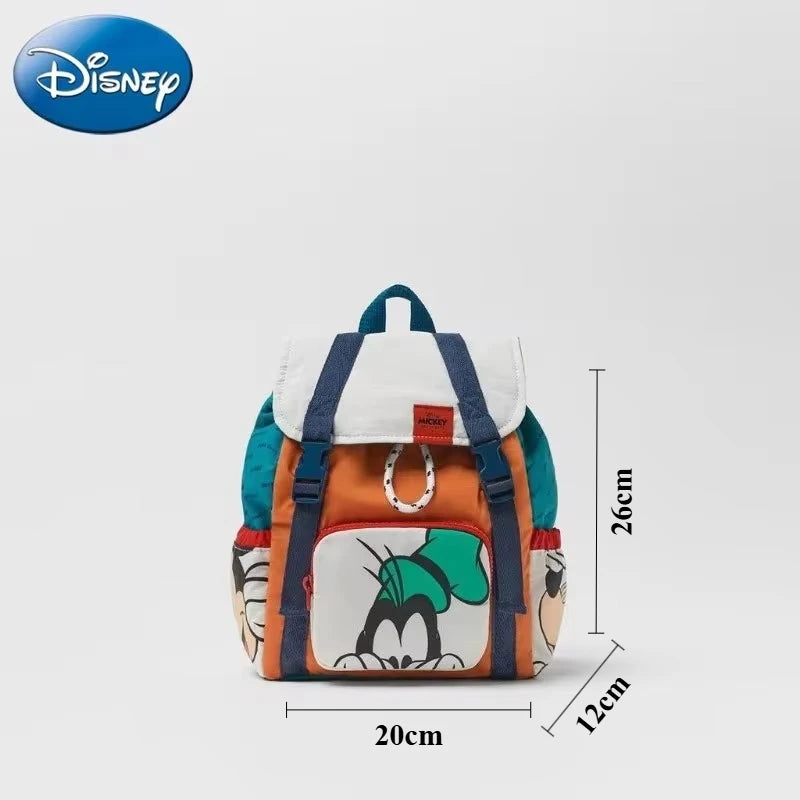 Sac à dos tendance Disney Mickey Mouse pour femme, cartable en toile Minnie, grande capacité, pour filles