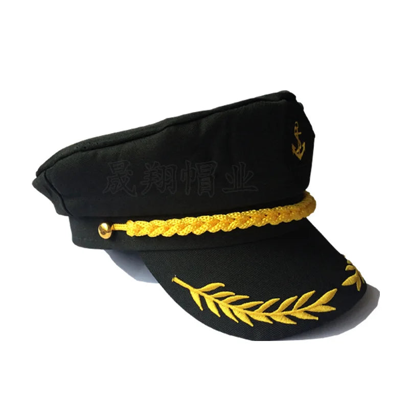 Adult Yacht Sailor Captain Hat Adjustable Men's and Women's Party Hat Makeup Ball Dressing Event Excellent Stylish Accessories